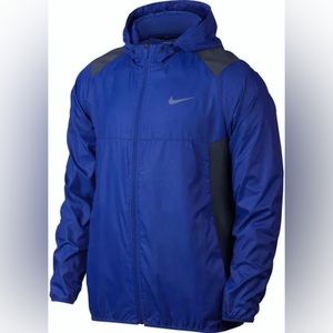 NIKE Golf Printed Packable Hooded Windbreaker Full Zip Jacket